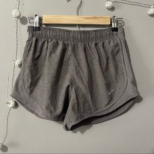 Heather gray Nike running shorts